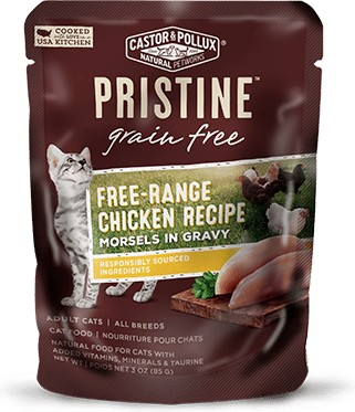 Castor & Pollux Pristine Grain Free Free-Range Chicken Recipe Morsels In Gravy